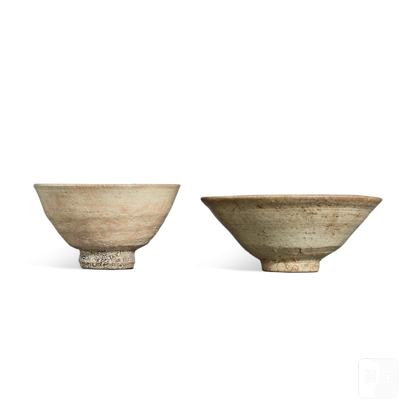 Two ido tea bowls, Korea, Joseon dynasty, 16th - 20th century | 韓國 朝鮮王朝 十六至二十世紀 井戶茶盌兩件 - 图3
